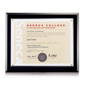 Black Plexiglass Walcourt Certificate Holder